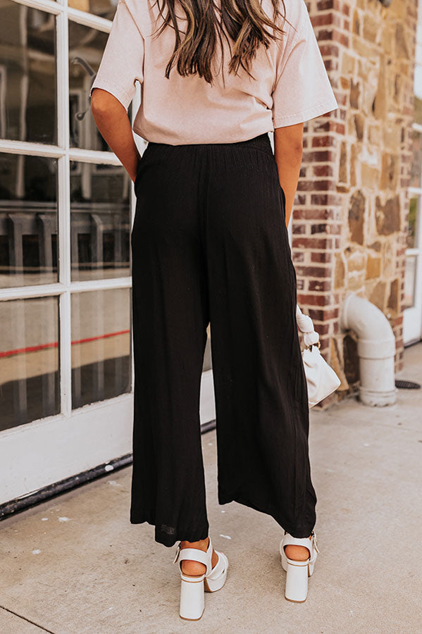 Urban Wonders High Waist Pants In Black
