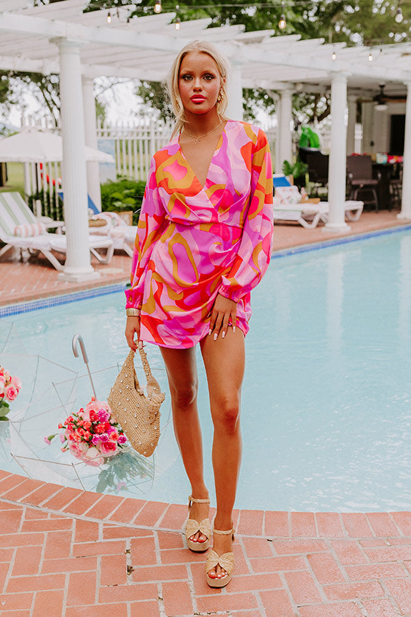 Pause And Reflect Dress In Pink