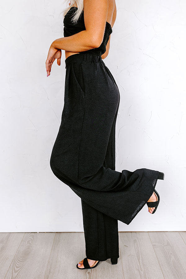 The Maddie High Waist Trousers In Black