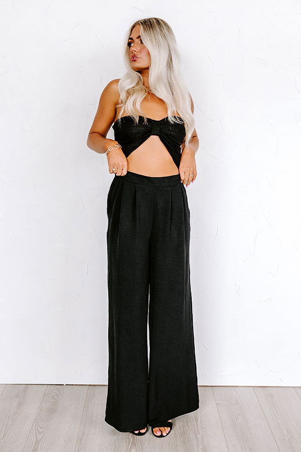 The Maddie High Waist Trousers In Black