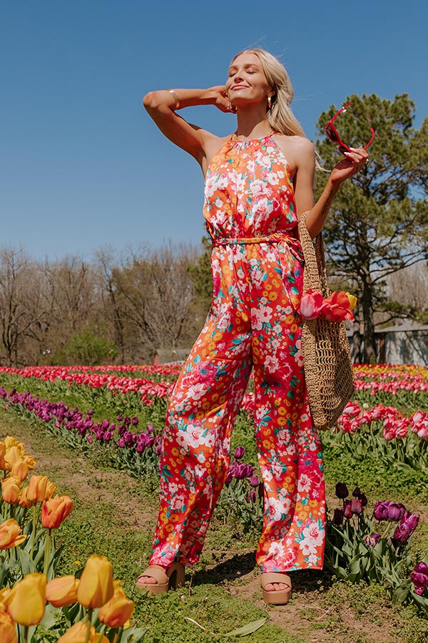 Pics Of Paradise Floral Jumpsuit