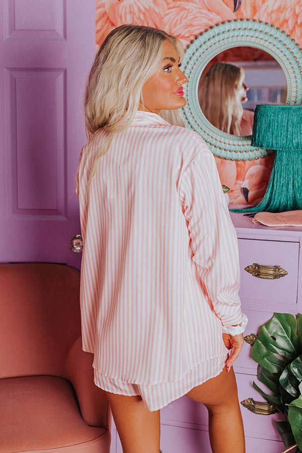 Endlessly Obsessed Stripe Button Up