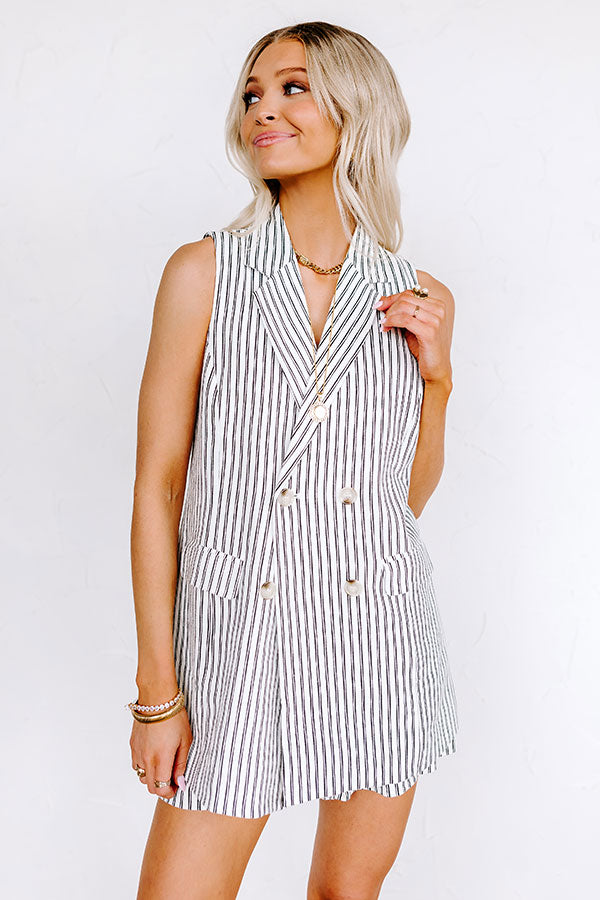 Grandest Moment Linen-Blend Vest