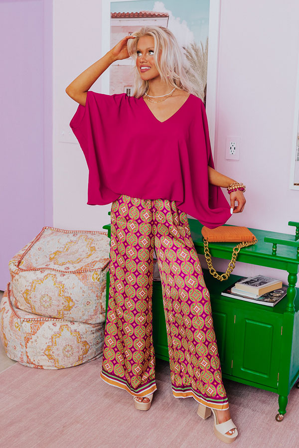 Be My Muse Top in Fuchsia