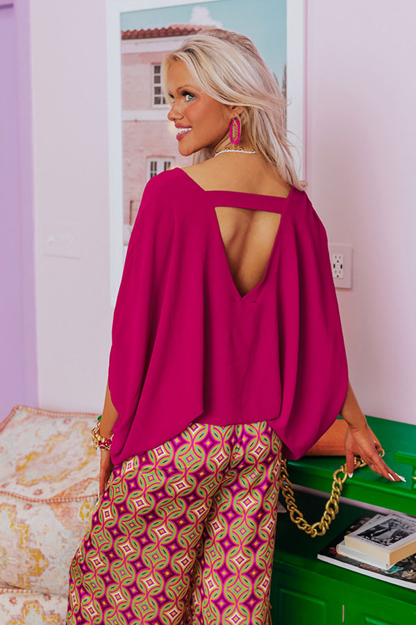 Be My Muse Top in Fuchsia