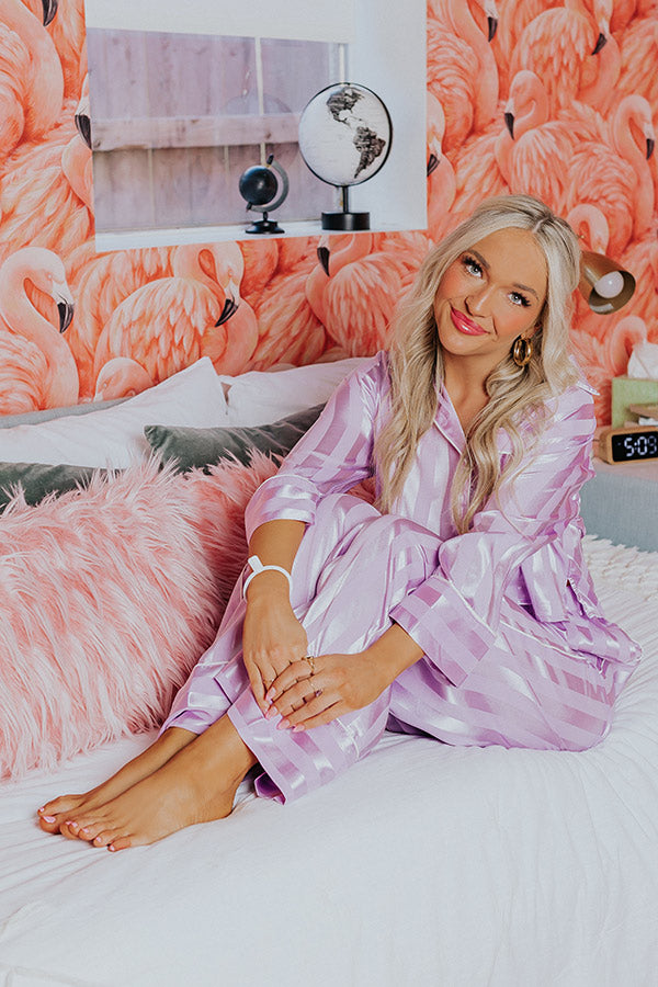 Unwind And Relax Pajama Pants In Lavender