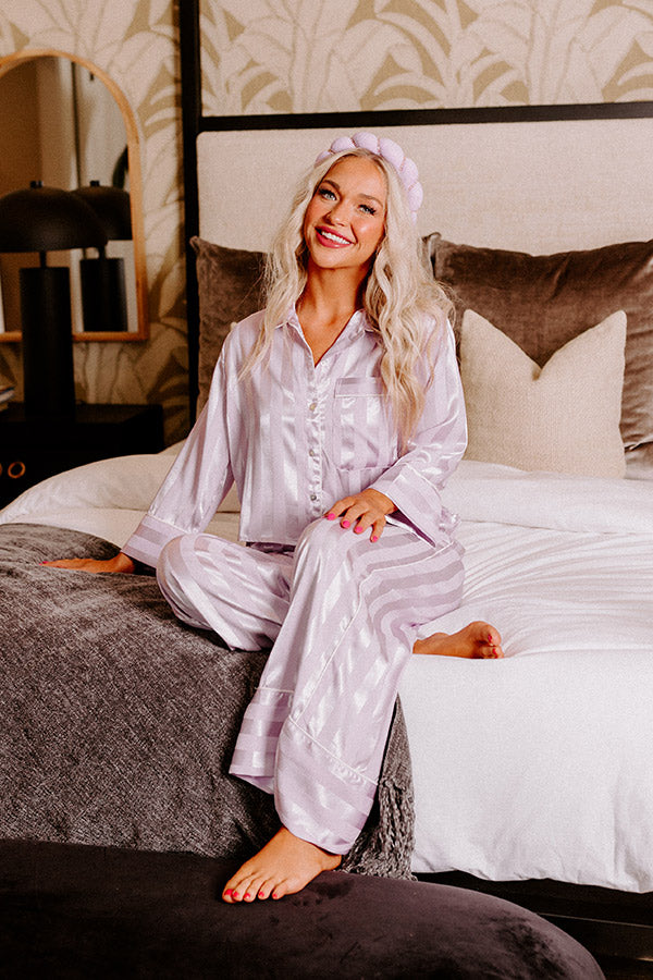 Unwind And Relax Pajama Pants In Lavender