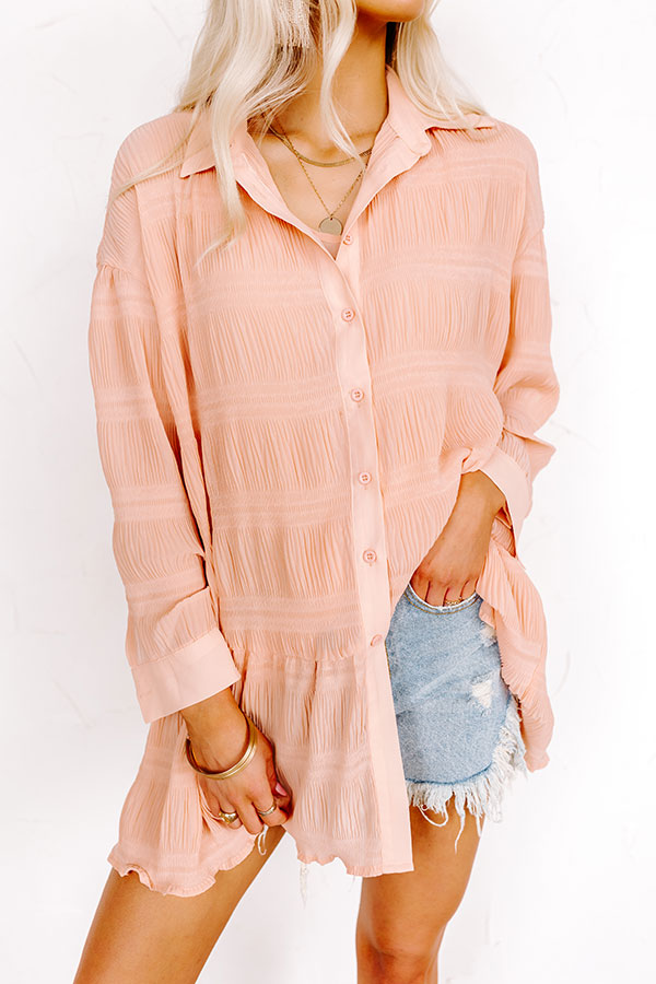 Dance And Dream Tunic Dress In Peach