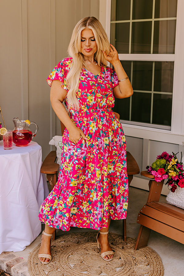 Spring It On Floral Midi Curves