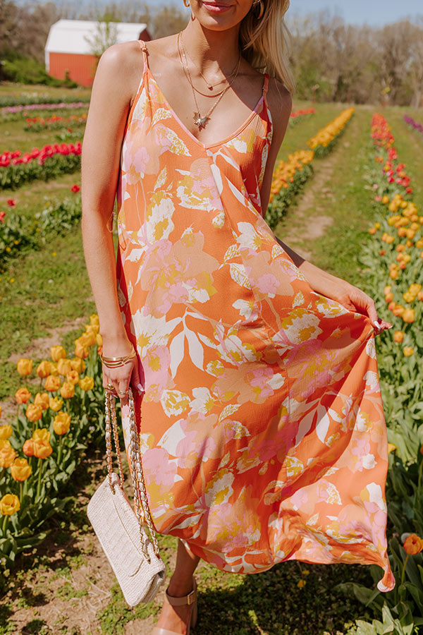 Picking Petals Maxi In Orange