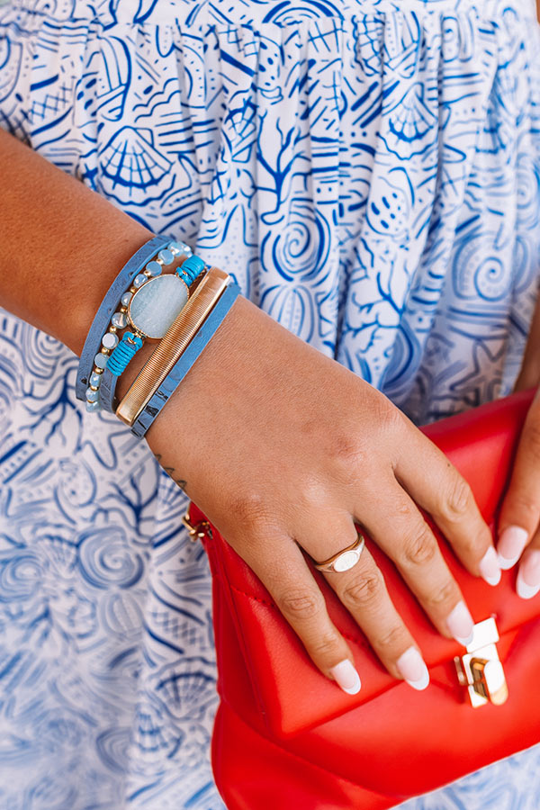 Blissful Break Magnetic Bracelet In Periwinkle