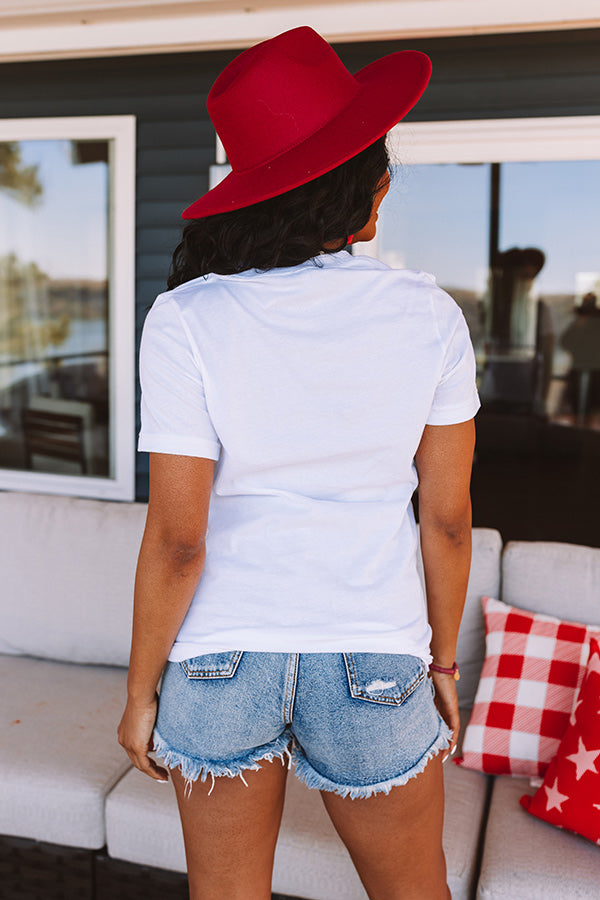Stripe USA Graphic Tee In White