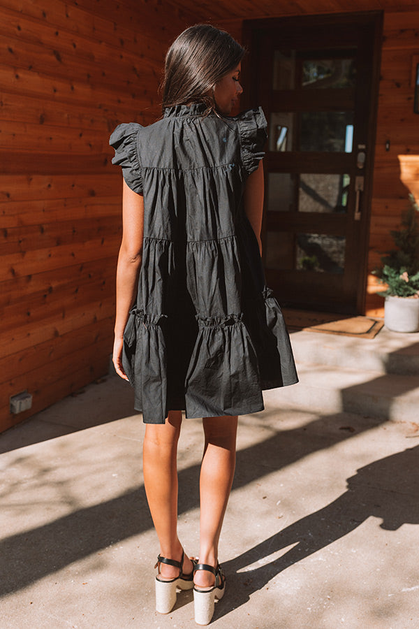 Worth Avenue Mini Dress In Black