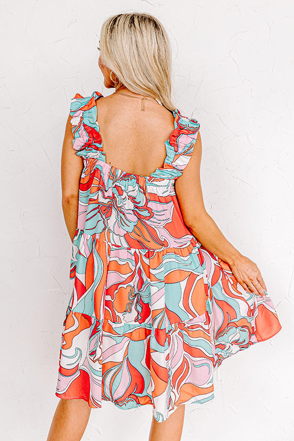 Popular Retreat Mini Dress in Scarlet