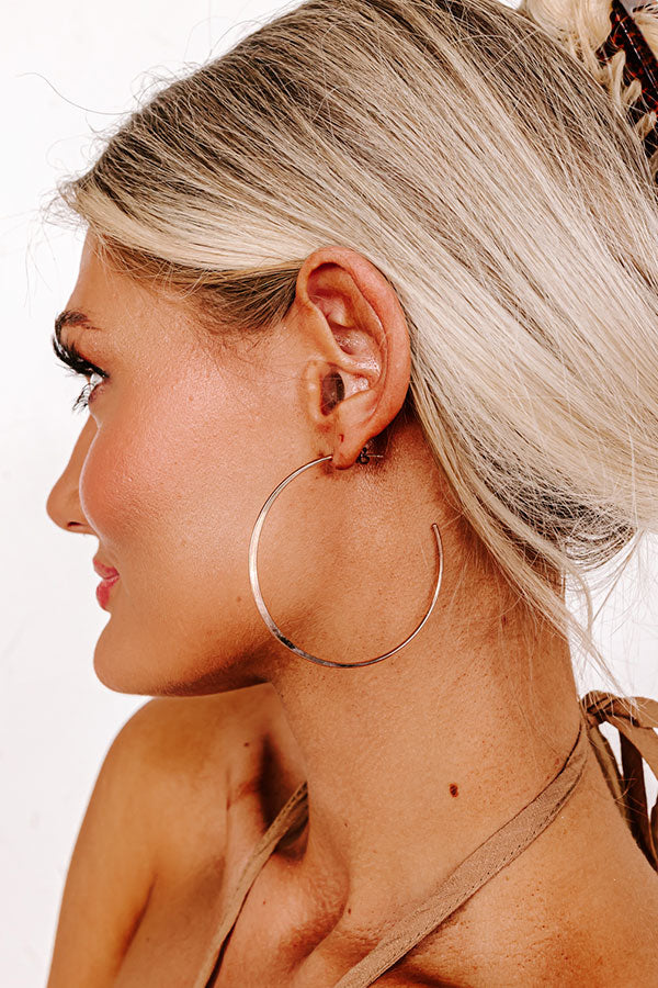 Drama Queen Hoop Earrings in Rose Gold