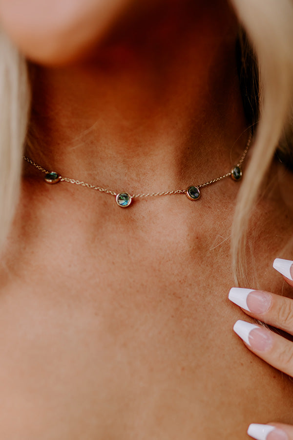 Beaming Smile Necklace In Green