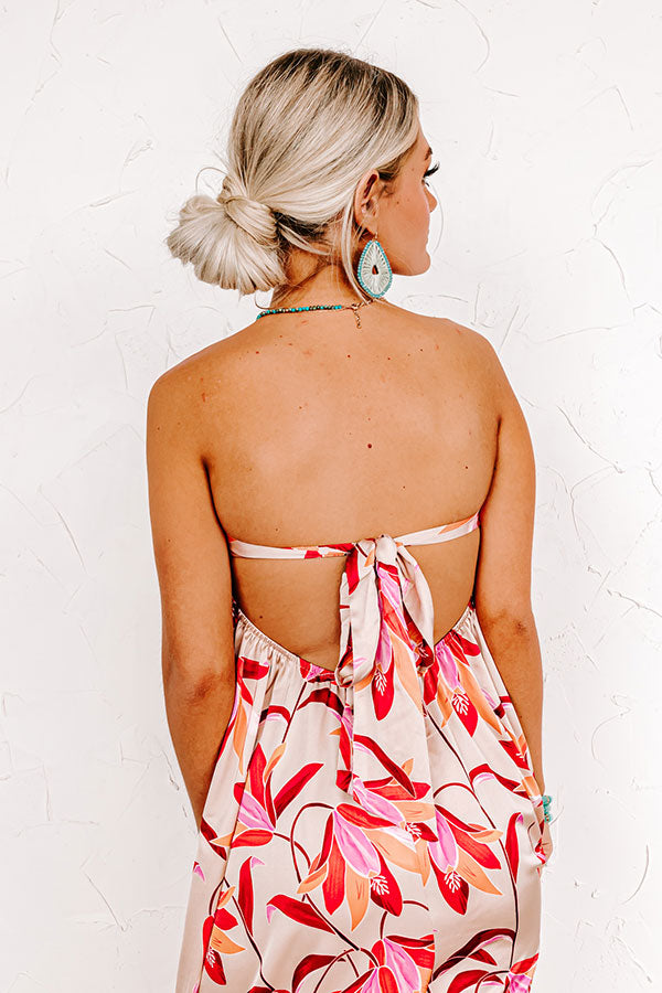 Caribbean Dreaming Satin Jumpsuit