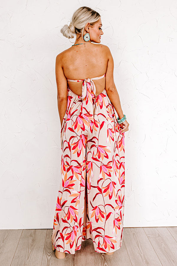 Caribbean Dreaming Satin Jumpsuit