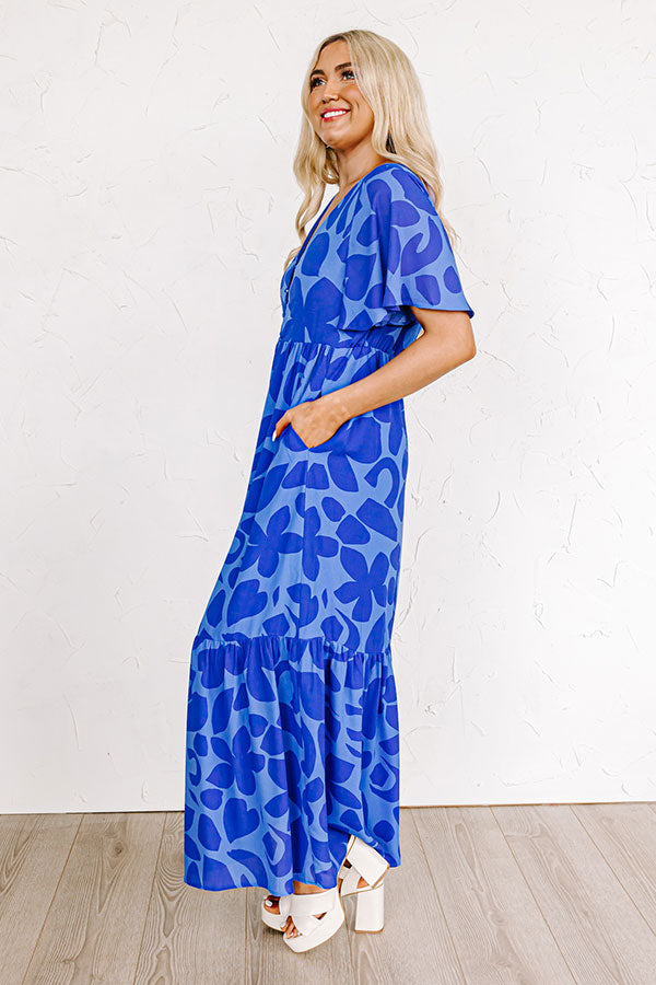 Sailboat Soiree Maxi in Royal Blue