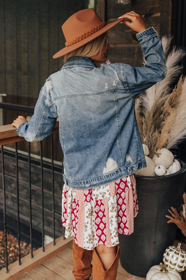 The Biana Distressed Denim Jacket