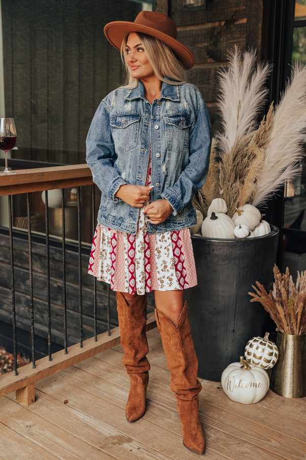 The Biana Distressed Denim Jacket