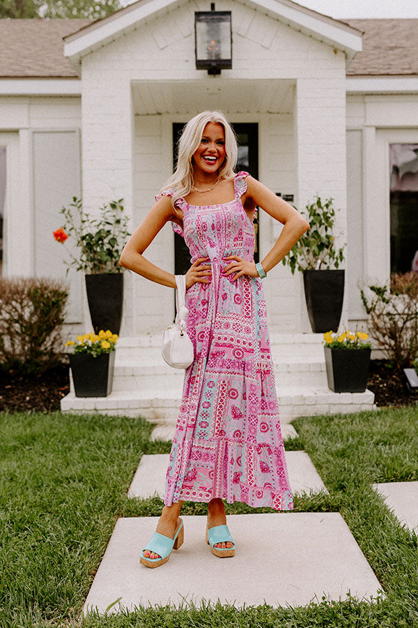 Sunny Delights Smocked Midi