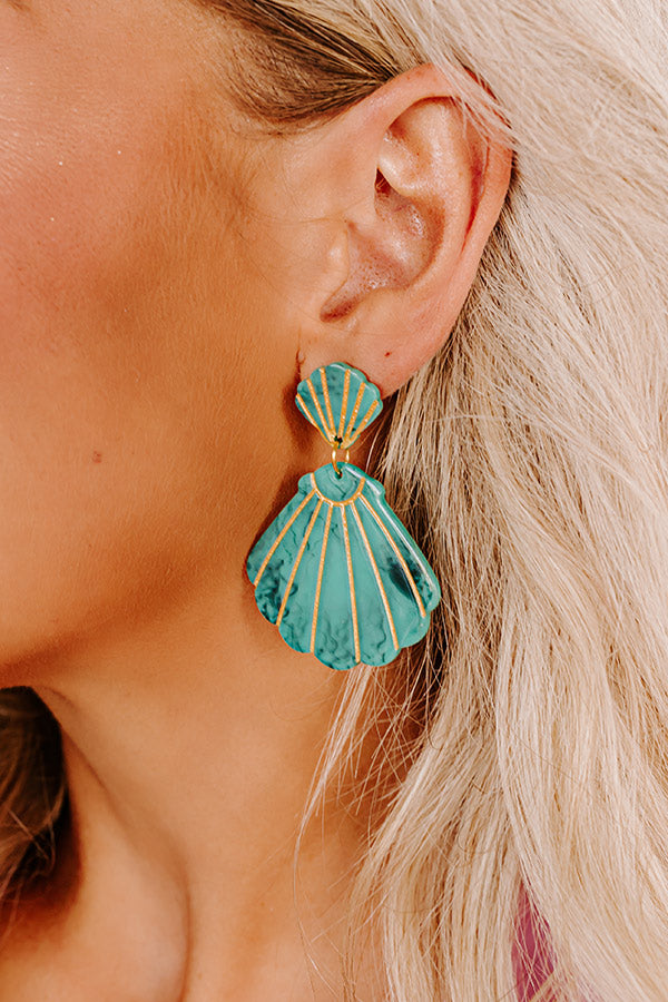 Cue The Coast Earrings in Green