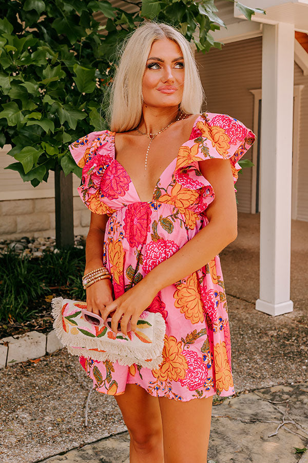 Island Lover Floral Mini Dress
