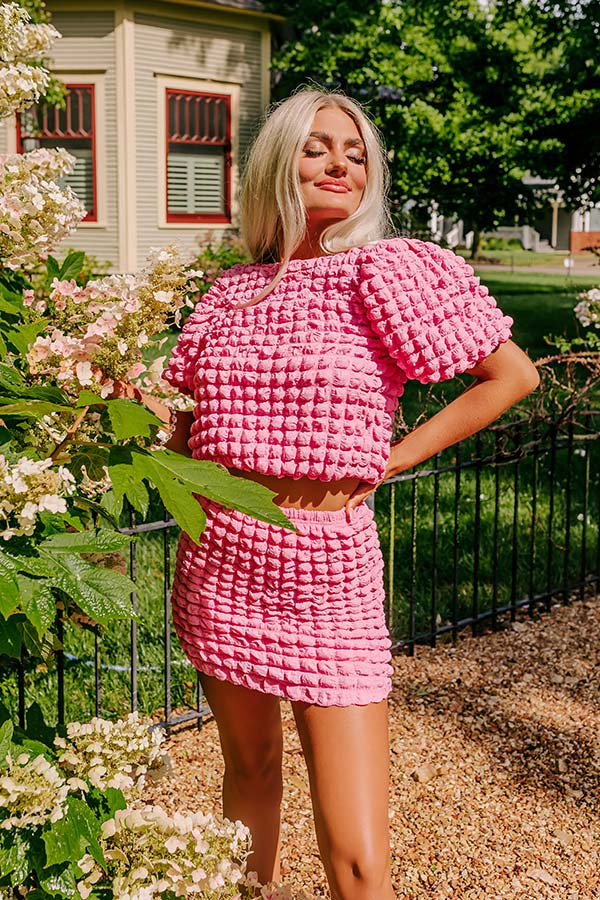 Stunning Vibes Crop Top In Pink