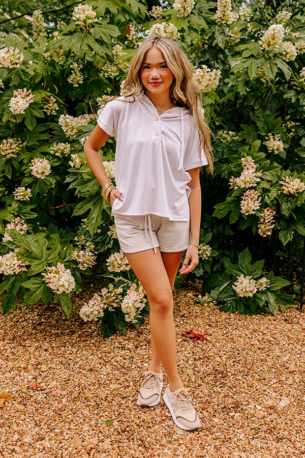 Take A Holiday Top In White