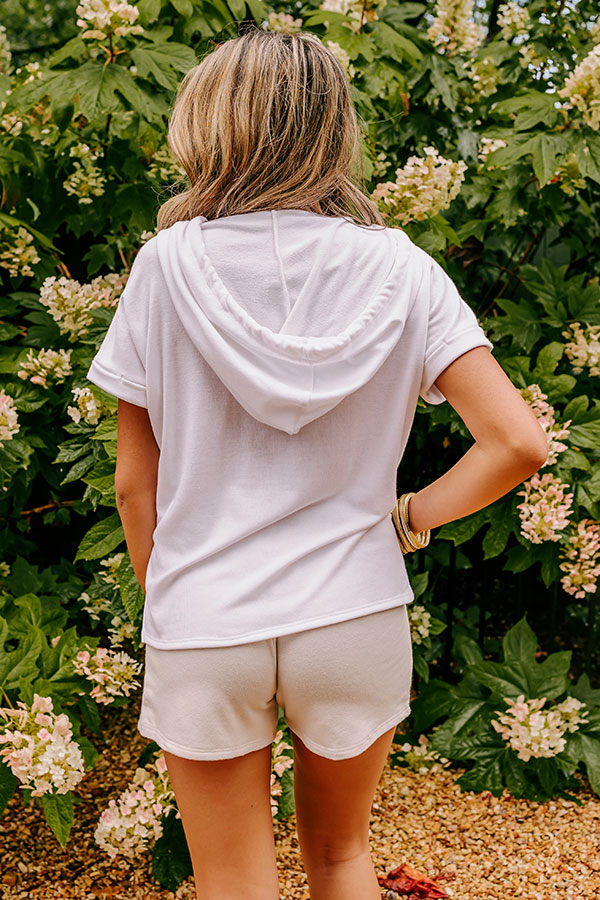 Take A Holiday Top In White