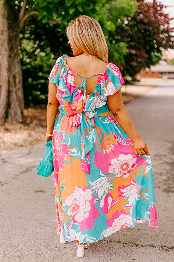 Dreamy And Darling Floral Midi Curves