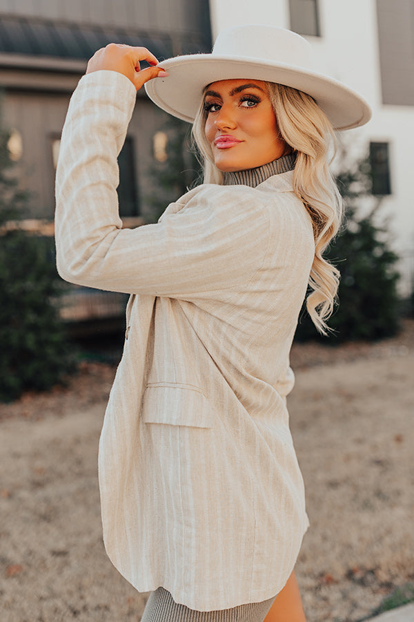 Modern Days Linen-Blend Blazer
