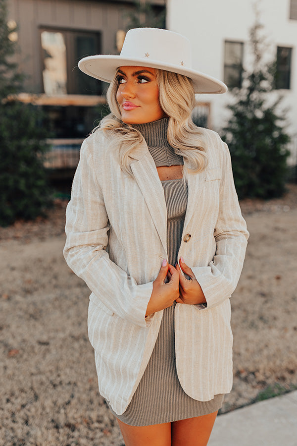 Modern Days Linen-Blend Blazer