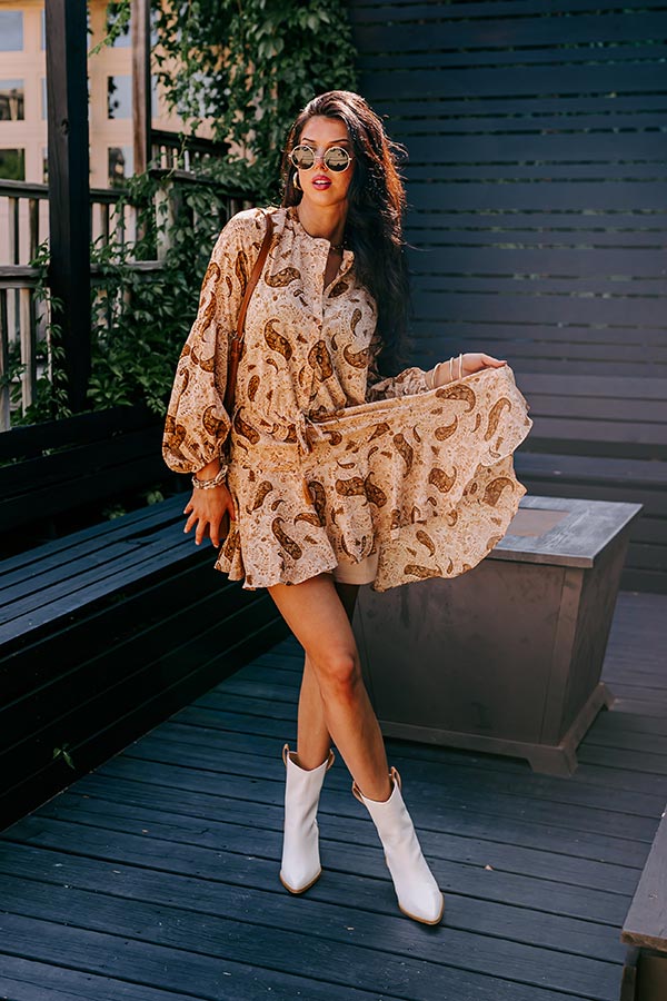 Travel To Europe Mini Dress
