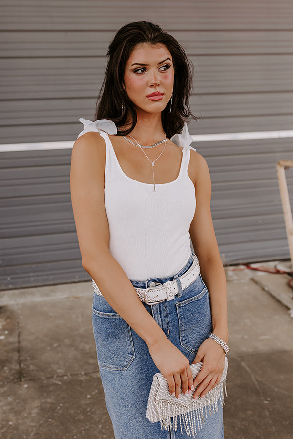Hopeless Romantic Bodysuit In White