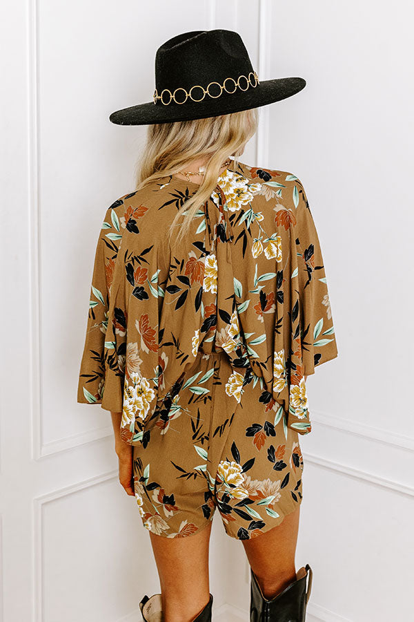 Swift And Chic Floral Romper