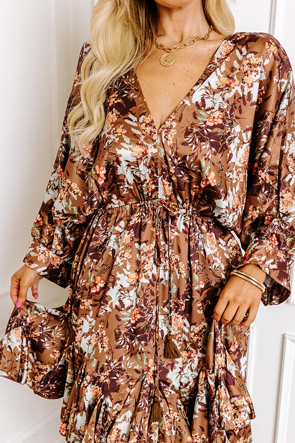Beautiful Routine Floral Mini Dress Curves