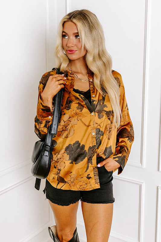 Look My Way Satin Top