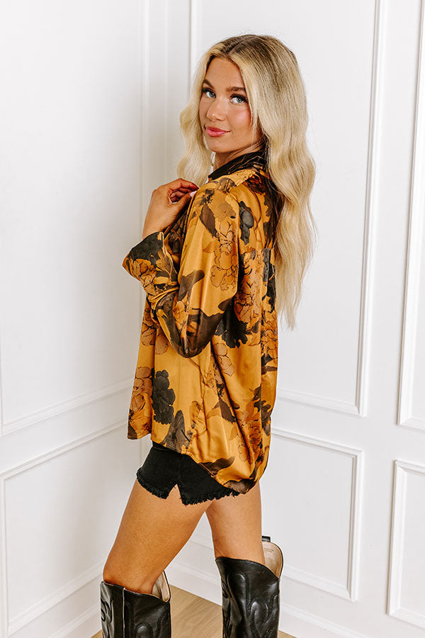 Look My Way Satin Top