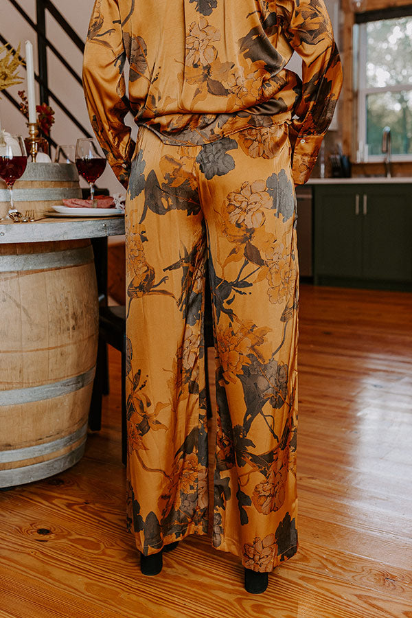 Look My Way High Waist Satin Pants