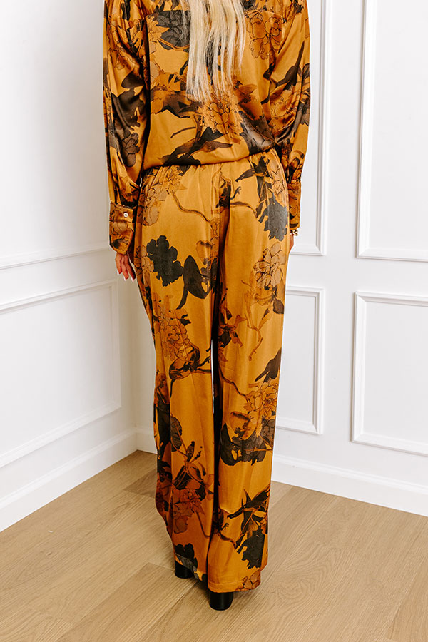 Look My Way High Waist Satin Pants