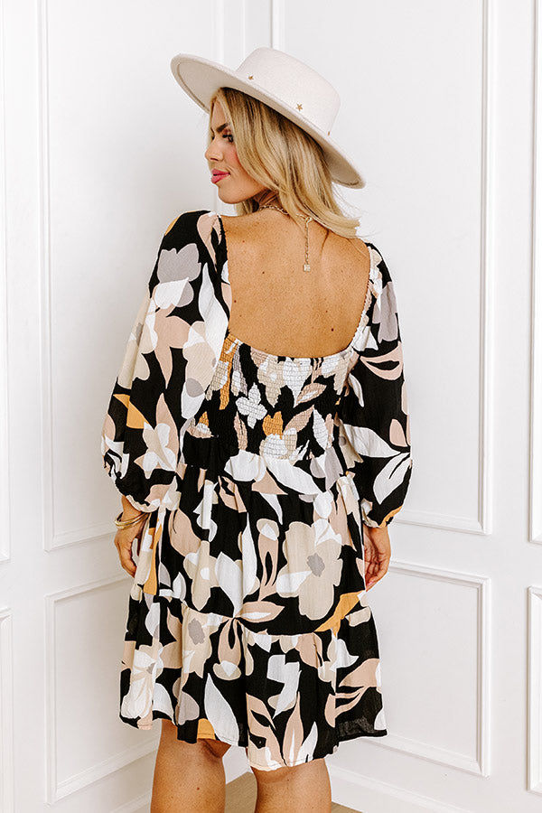 Sending Love To You Floral Mini Dress Curves