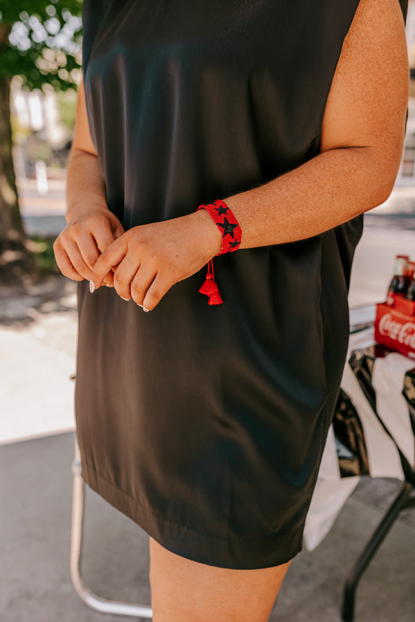 Winners Only Beaded Bracelet In Red/Black