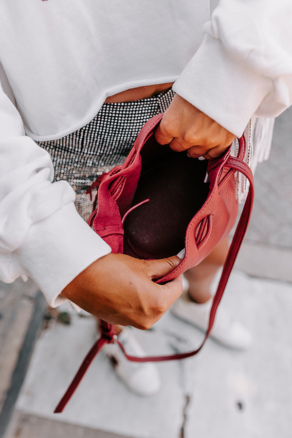 All About It Bucket Bag In Red
