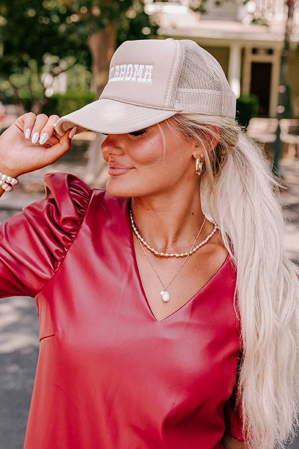 Oklahoma Embroidered Trucker Hat