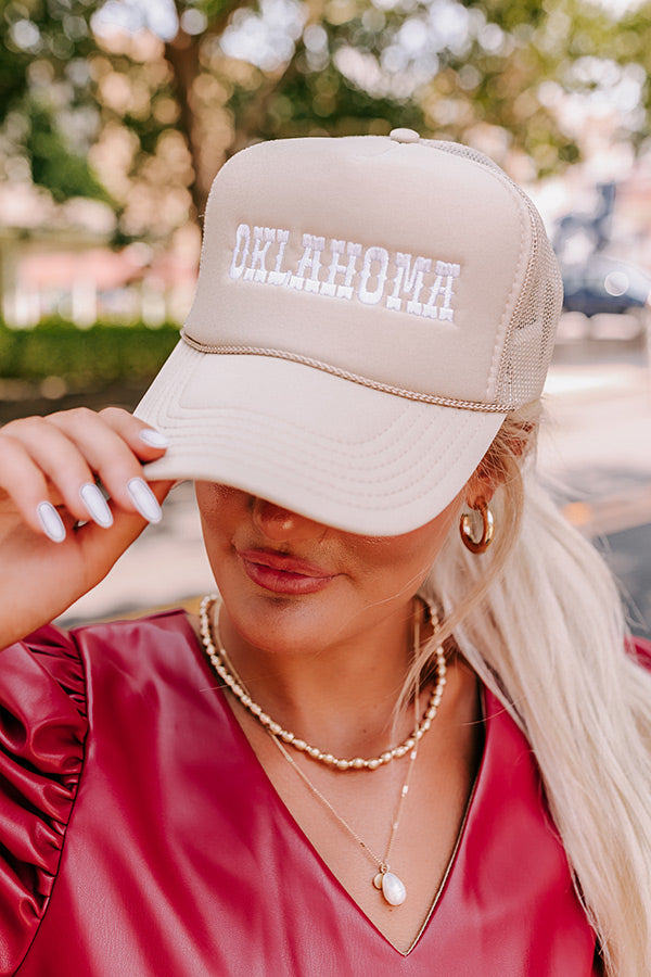 Oklahoma Embroidered Trucker Hat