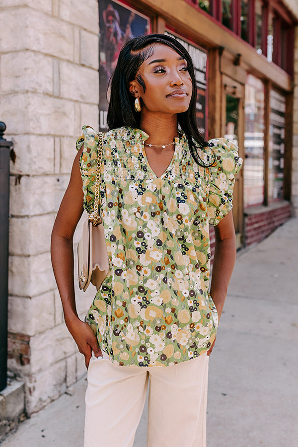 Garden Gathering Shift Top