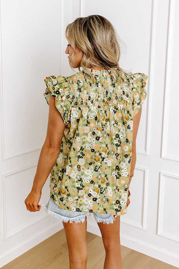 Garden Gathering Shift Top