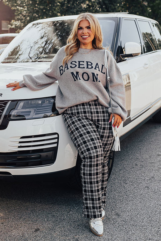 Baseball Mom Sweater Curves
